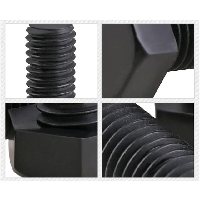 Болты с шестигранной головкой, легированная сталь марки 12,9, черная оксидная отделка, полная резьба, грубая резьба, болты с шестигранной головкой UNC