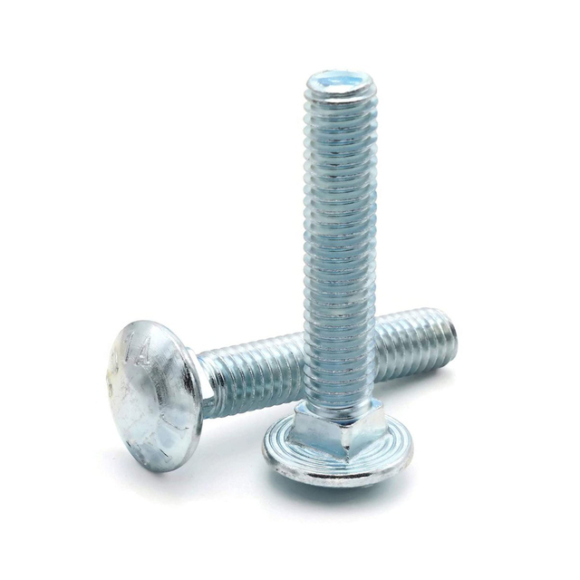 Болт с квадратным подголовком с квадратной головкой Дин603 с круглой головкой белая синяя оцинкованная сталь 307А ранга а