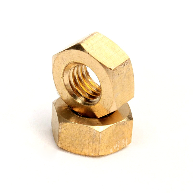 Желтые оцинкованные шестигранные гайки класса 8 UNC с крупной резьбой DIN 934