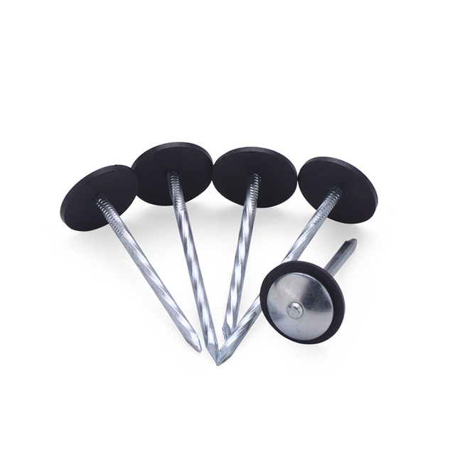 ГЛАДКИЙ ХВОСТОВИК Гальванизированный кровельный гвоздь с зонтичной головкой и шайбой 25 кг/коробка