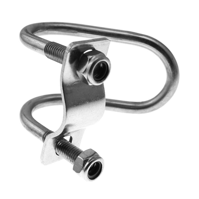 Двойные U-образные болты Круглые U-образные болты из нержавеющей стали 304 с гайками и пластинами