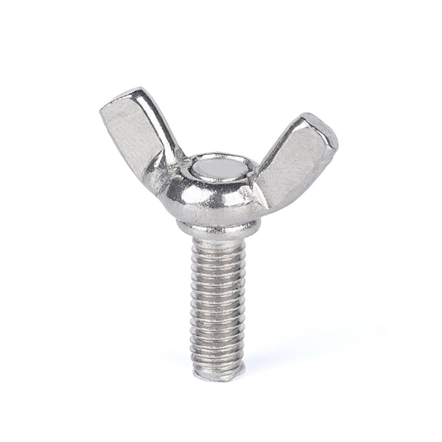 M5 Метрический барашковый болт длиной 16 мм, винт-бабочка из нержавеющей стали, барашковый болт, машинная застежка для промышленных и строительных крепежей