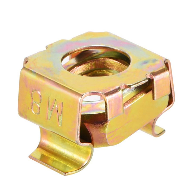 Закладные гайки из углеродистой стали с желтым цинковым покрытием для серверного шкафа