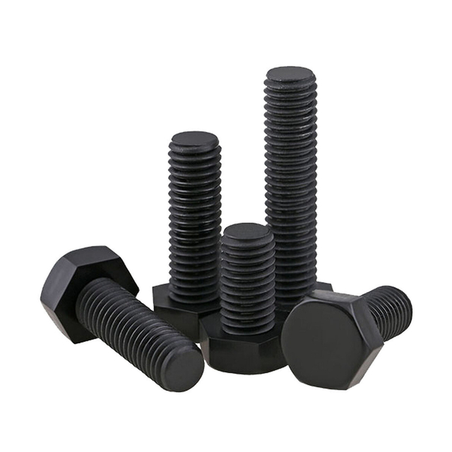 Нейлоновый болт с шестигранной головкой, метрическая резьба, пластиковый винт с шестигранной головкой, черный