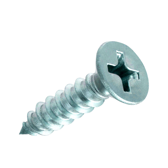 Саморезы для ДСП с крестообразными потайными головками и оцинкованной головкой