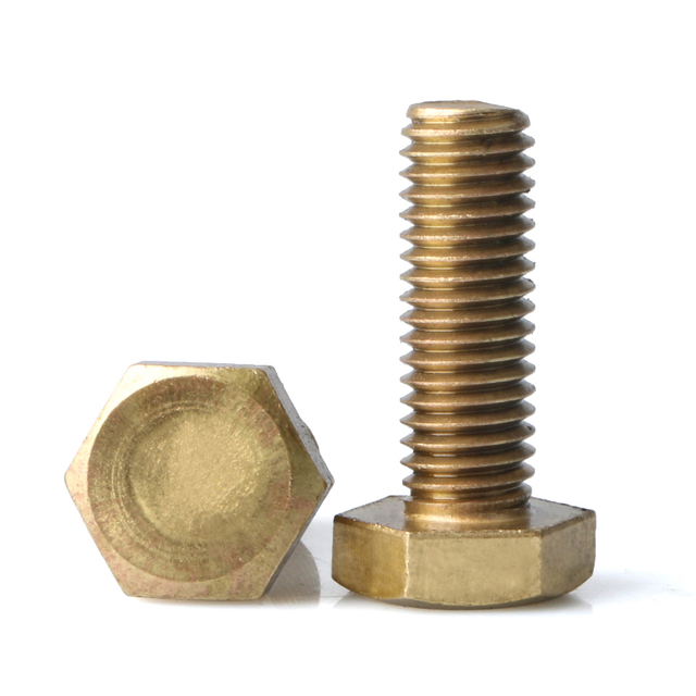 Болт с шестигранной головкой из углеродистой стали DIN 933, класс 8, желтая оцинкованная отделка