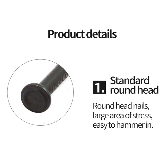 Черная твердость бетона стальной гвоздь цементная кладка гвоздь